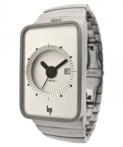 LIP Fridge Stainless steel case 28x40 mm. Silver brush metal band. Ronda movement 775. Water-resistant to 5 ATM.