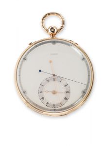 <b>Breguet No. 4009</b> Observation chronometer Forerunner of the modern chronograph. Sold in 1825 to Mr Whaley Collection Montres Breguet S.A. © Montres Breguet S.A.