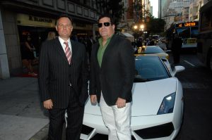 Marc Junod (Blancpain USA Brand President) and John Kaufman (General Manager of Manhattan Motorcars)