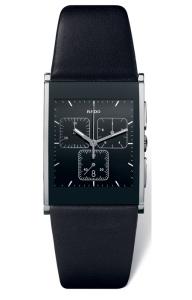 RADO 09- Integral Black Leather Strap Chrono (XL) R20 849 15 5