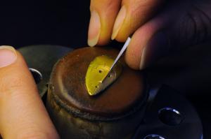 Preparing the Gabon mask