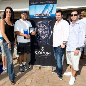 2009 Hoag Regatta - Lisa Delane CORUM, Roy P. Disney, Eric Halfacre TRADITIONAL JEWELERS and Steven Wizman CORUM. Photo Credit - David Kawashima