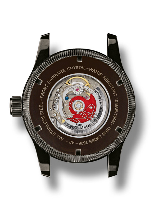 The back of the Oris Swiss Hunter Team Limited Edition