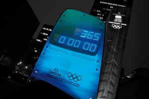 The OMEGA Olympic Countdown Clock in Vancouver