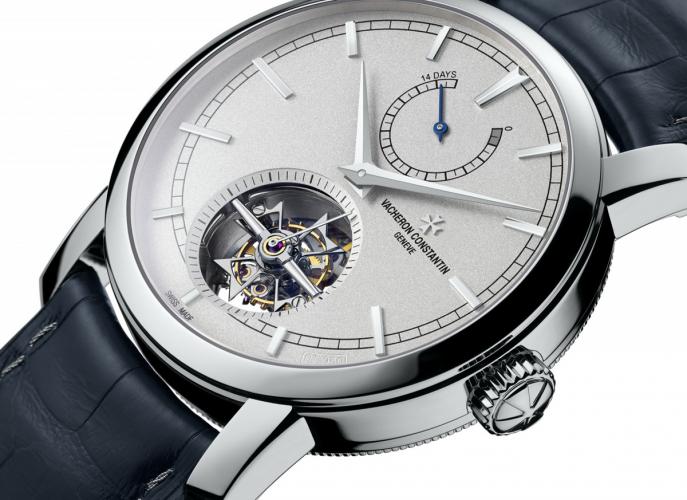 Patrimony Traditionnelle 14-Day Tourbillon Collection Excellence Platine
