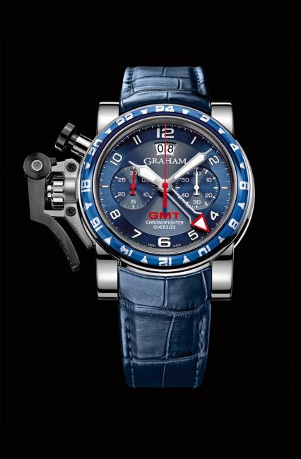 The Graham Chronofighter Oversize GMT Blue watch