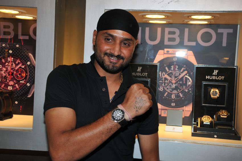 Ace Cricket spinner National Star and HUBLOT ambassador Harbhajan Singh