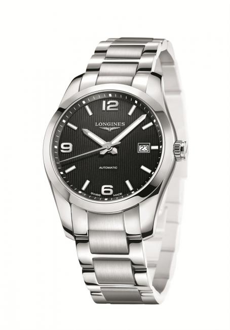 Men's Longines Conquest Classic Black dial watch