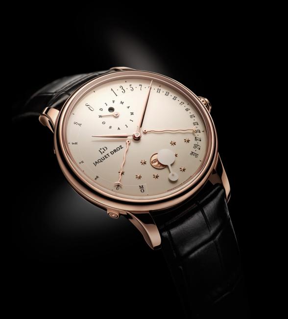 The Perpetual Calendar Éclipse by Jaquet Droz with ivory Grand Feu enamelled dial