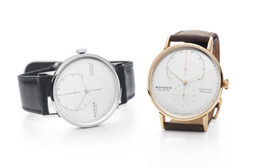 The two models of the NOMOS Glashütte Lambda