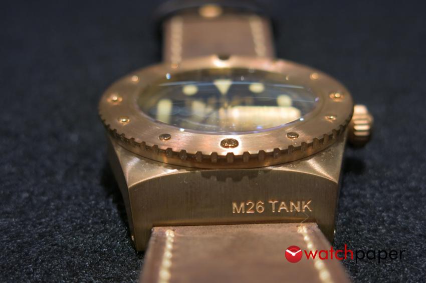 Bronze watch Ancon M26 Tank