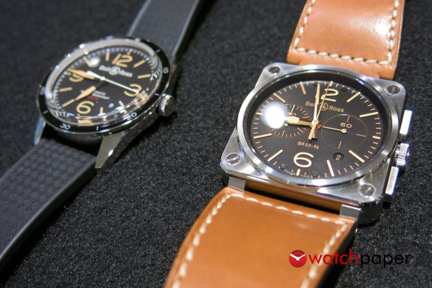 Bell & Ross Vintage 123 Sport Heritage and BR03 94 Golden Heritage