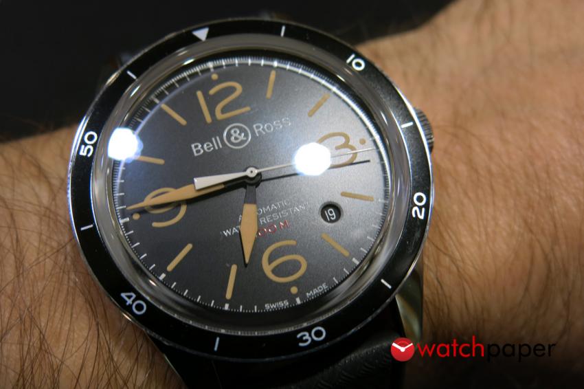 The BR 123 fits well on the wrist.