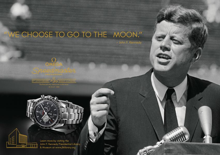 Omega advertising with JFK