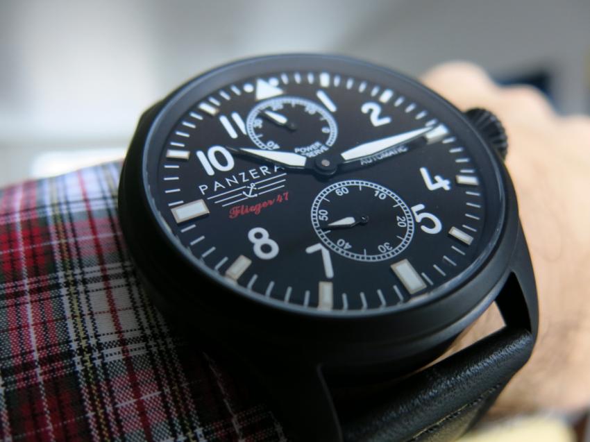 Panzera Flieger 47 on wrist