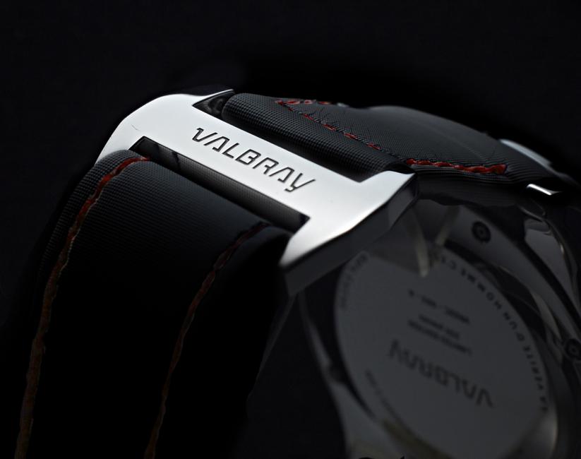 The micro perforated lambskin strap on the Valbray Road 66