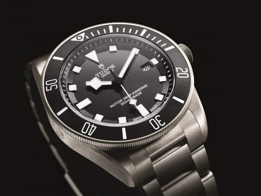 Tudor Pelagos made entirely of titanium and completely satin-finished.