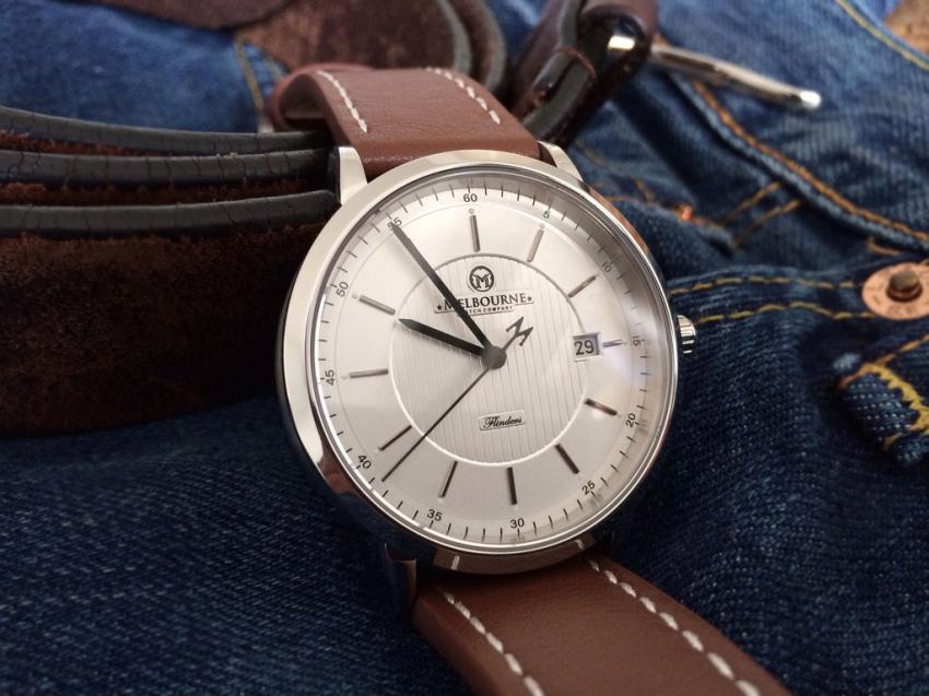 The white dial Flinders by the Melbourne Watch Company