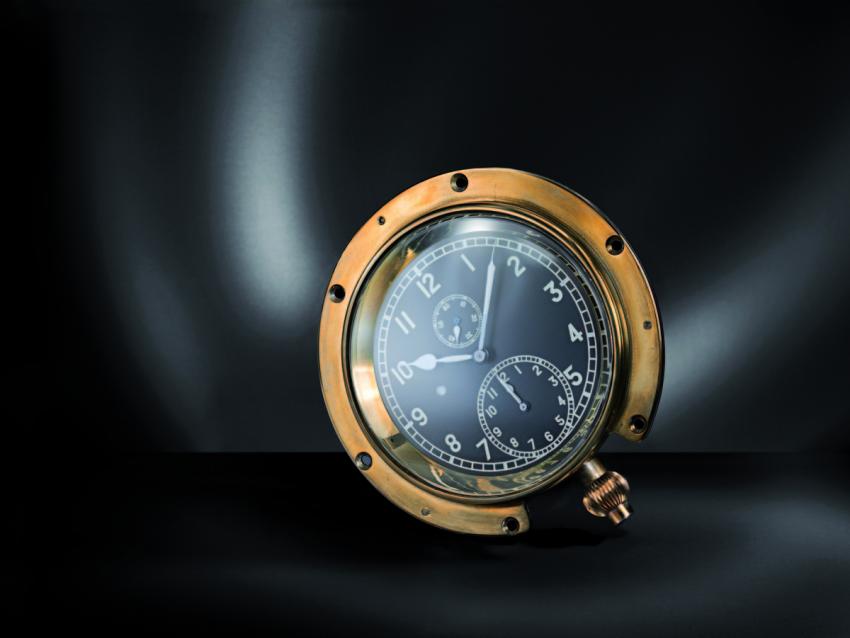 The "Time of Trip", the first dashboard chronograph patented by Heuer in 1911