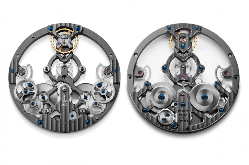 A&S1615 exclusive Arnold & Son skeletonized mechanical movement,