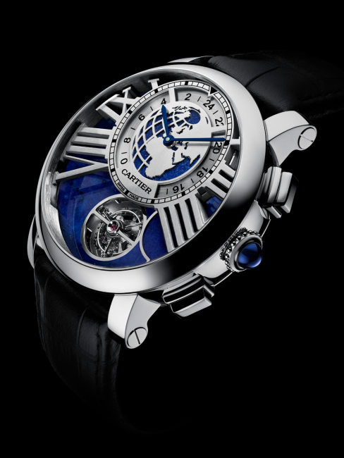 Rotonde de Cartier Earth and Moon watch (photo Laziz Hamani © Cartier 2013)