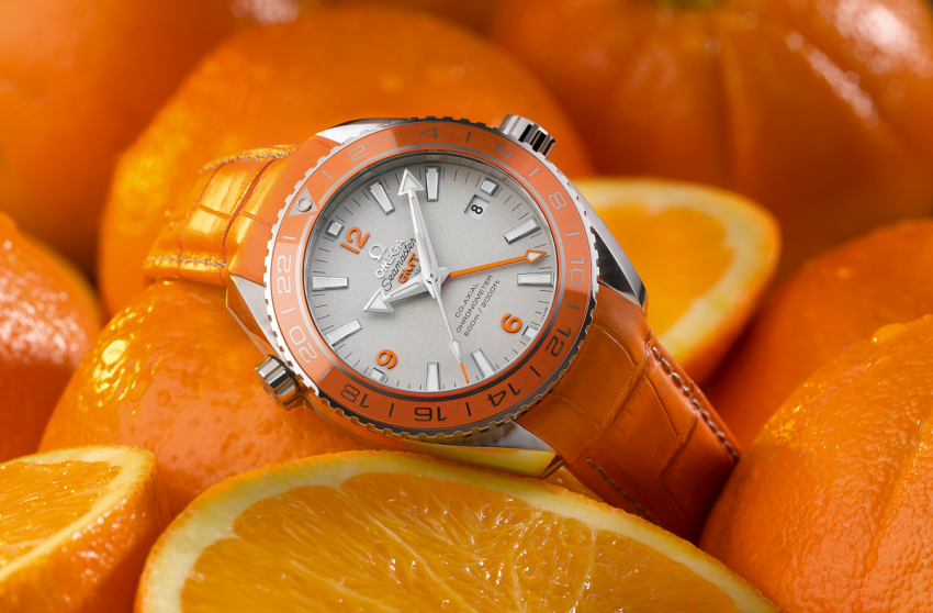 The OMEGA Seamaster Planet Ocean Orange Ceramic