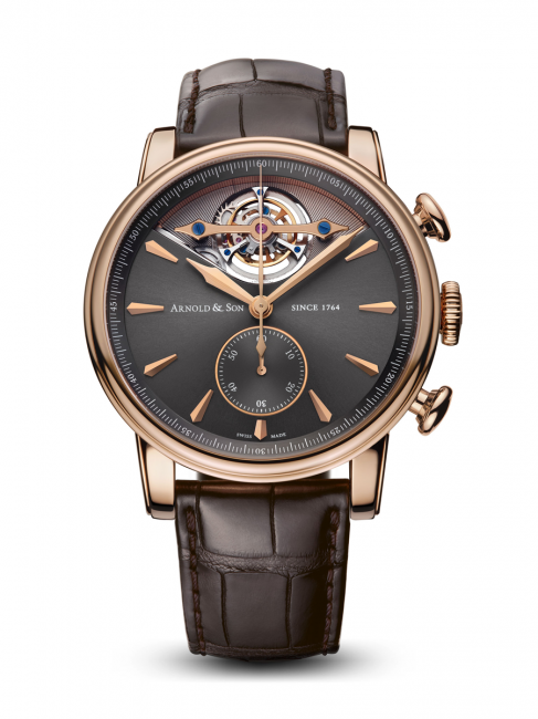 Arnold & Son TEC1 features the brand's first high-frequency tourbillon, with 28,800 vibrations per hour.