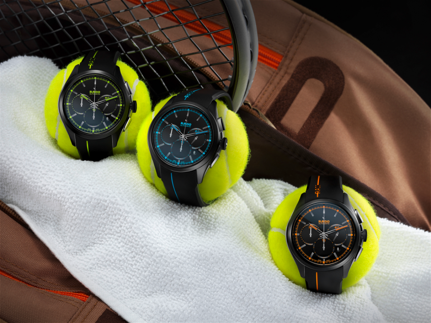 The Rado HyperChrome Court Collection, launched in 2013 is inspired by tennis. 