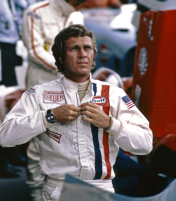 Steeve McQueen in the 1971 movie "Le Mans"