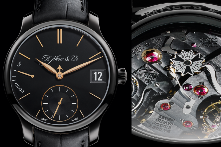 The titanium H. Moser & Cie. Perpetual Calendar Black Edition