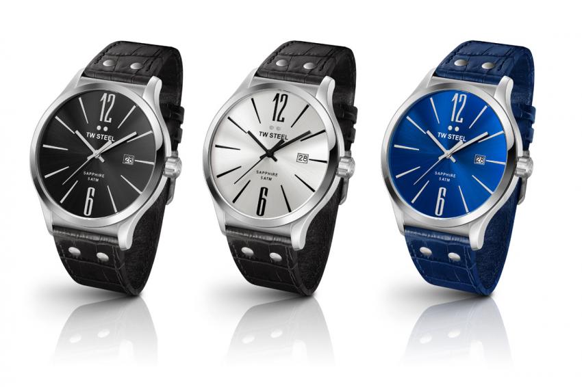 The TW Steel Slim Line in steel: TW1300, TW1301 and the TW1302