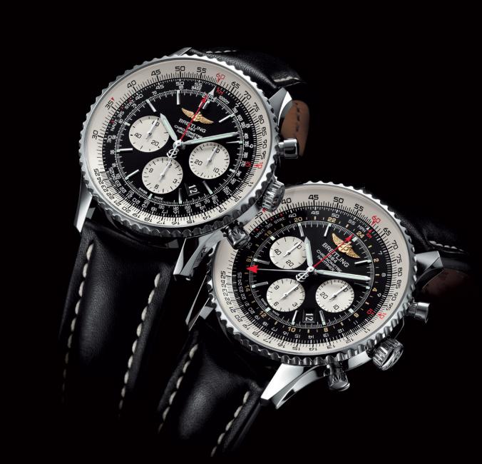 Breitling is reinterpreting its famous aviation chronograph, the Navitimer with a larger diameter and with a GMT model.