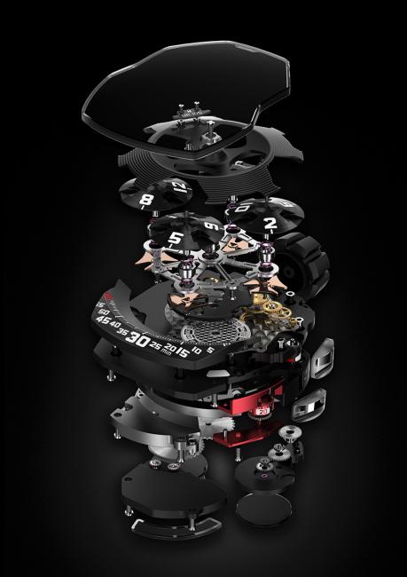 The exploded view of the UR 5.01 