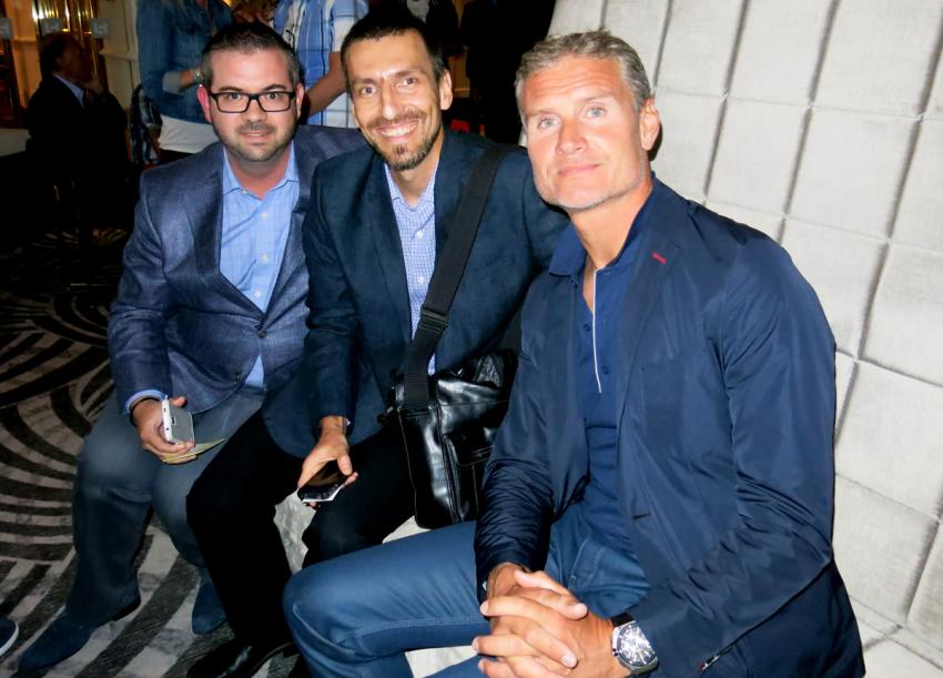 The WatchPaper team with David Coulthard!
