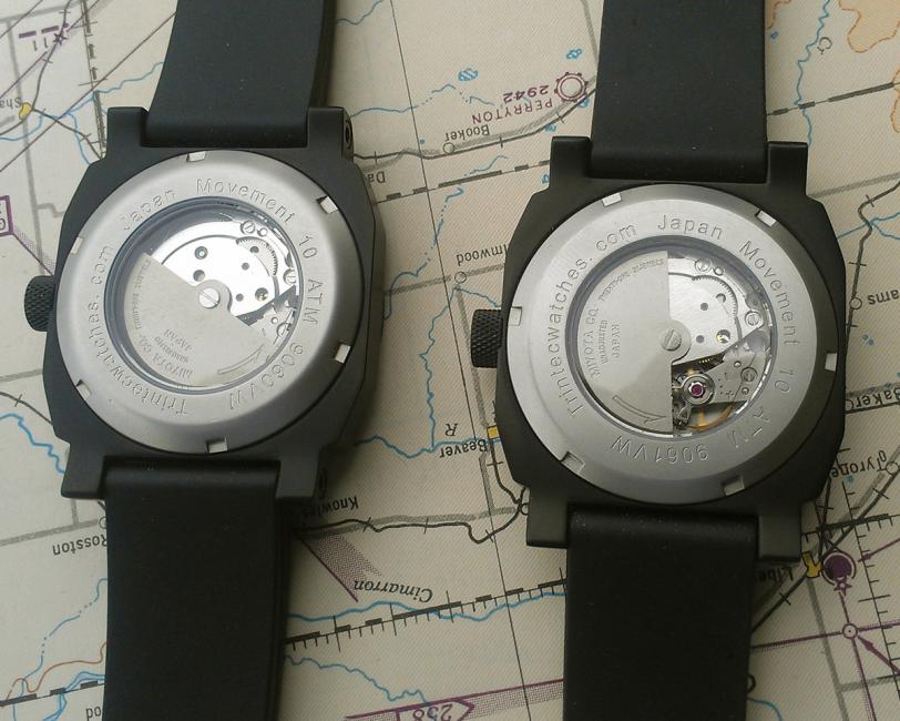 The back of the Trintec Altimeter and Airspeed.