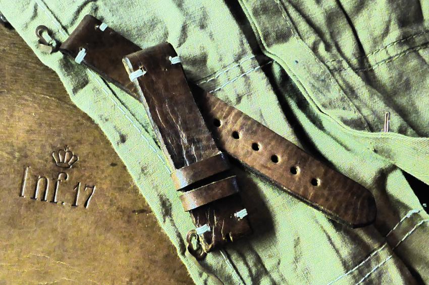 This one is from a Swedish ammo pouch. The leather was undated, but the pouch is from WWII vintage.