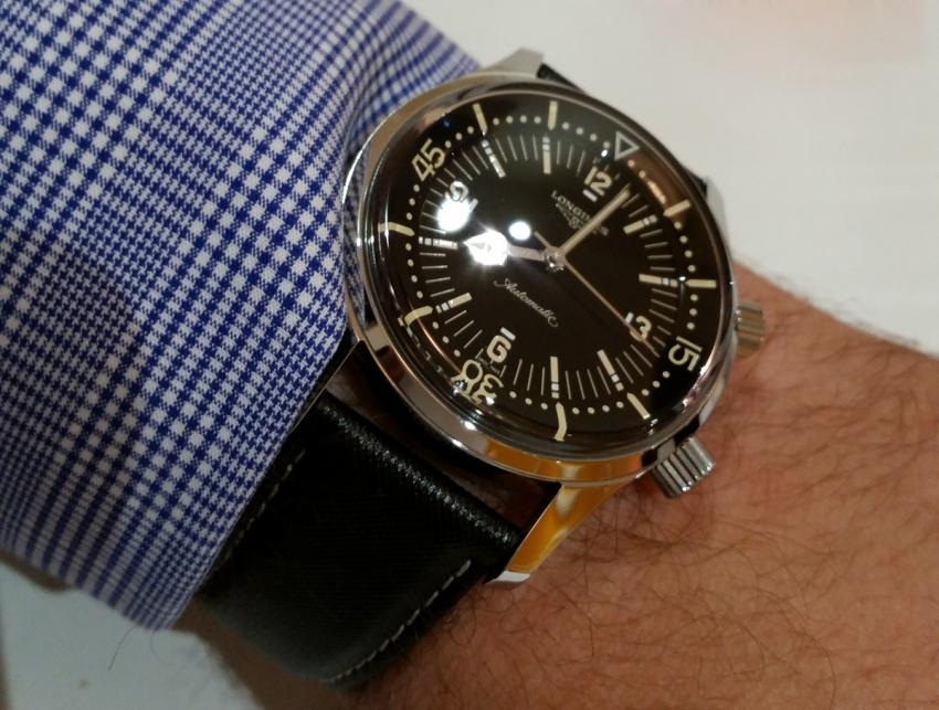 Wrist-shot of the Longines Legend Diver