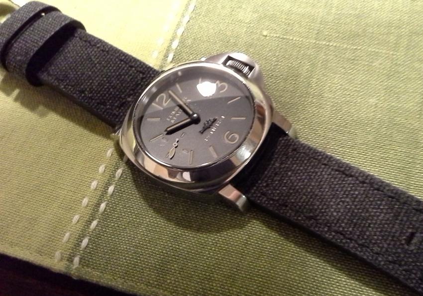 TimeCaptain's PAM00540 on a custom made strap.