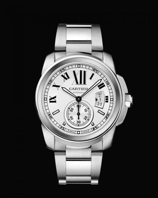 Calibre de Cartier with steel bracelet