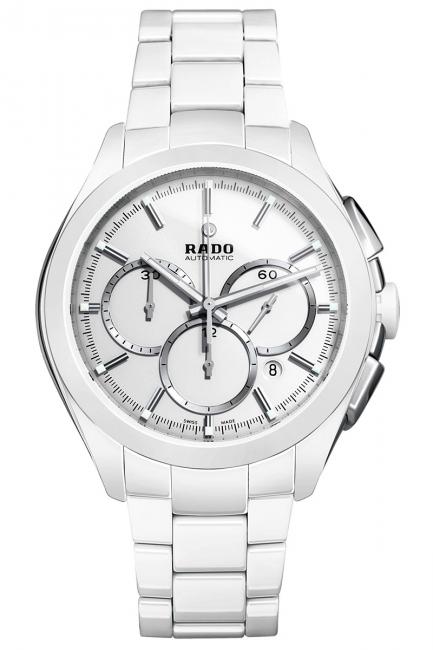 Rado HyperChrome Automatic Chronograph in white high-tech ceramic