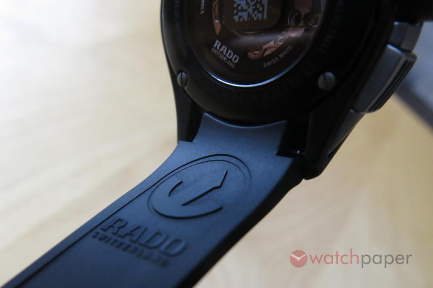 Rado logo inside the rubber strap.