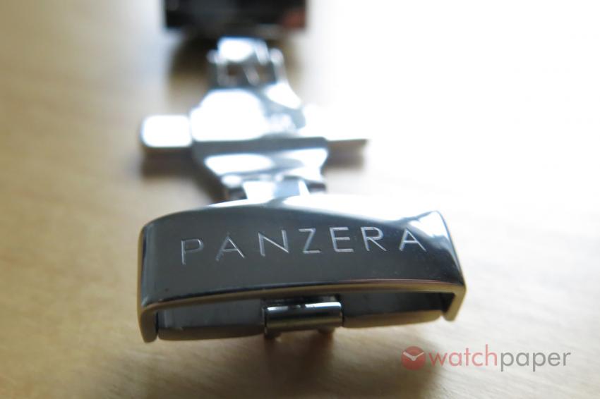 Panzera engraved on the clasp