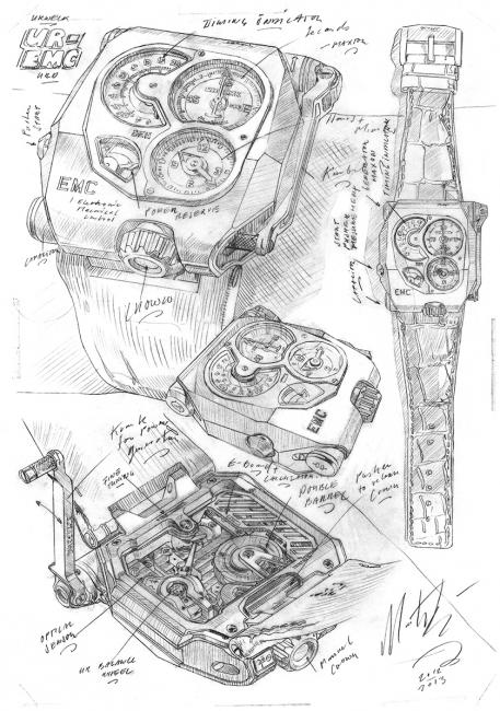 Urwerk EMC sketches