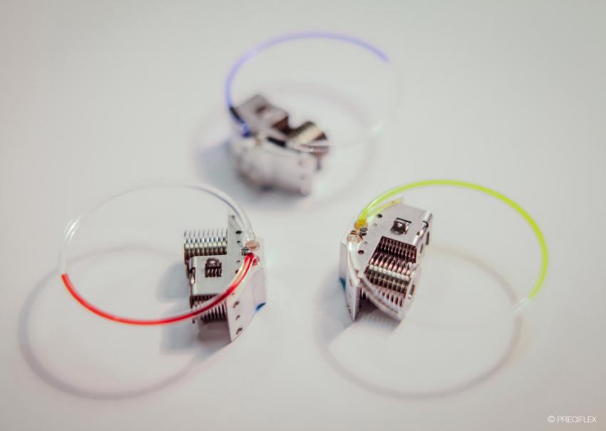 Preciflex fluid modules used in HYT pieces. 