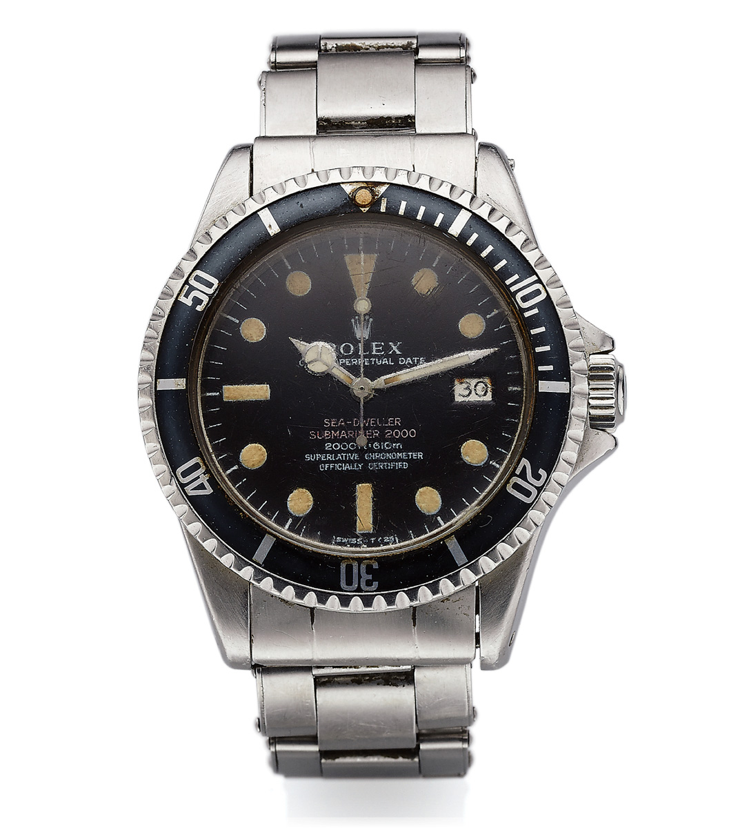 Forvent det Hick tildele Philippe Cousteau Rolex Sea-Dweller Ref. 1665 offered in Antiquorum auction  | WatchPaper