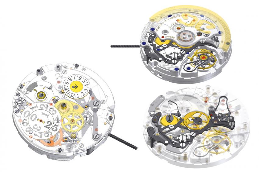 Calibre 37 dial side and the back side
