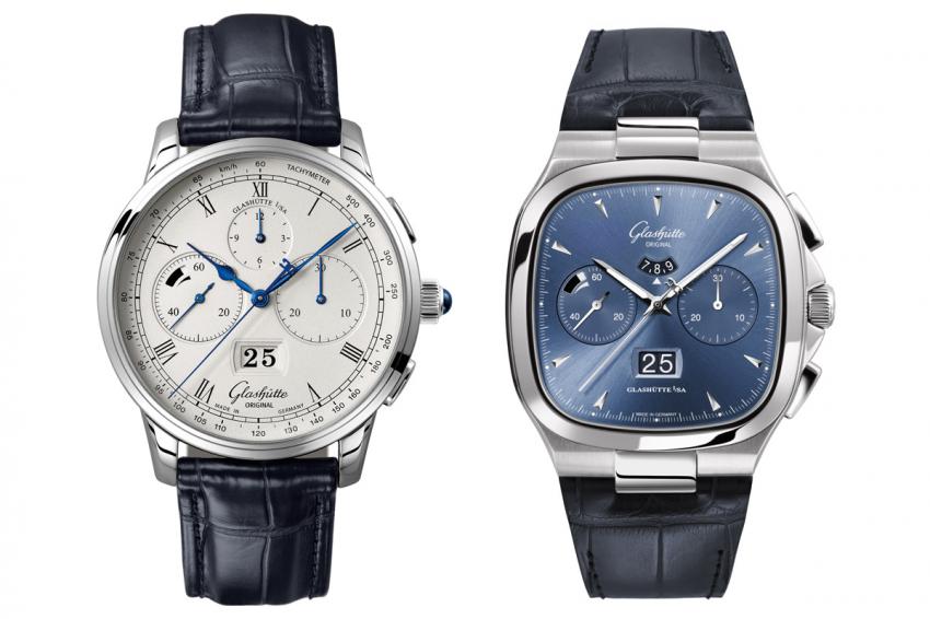 Glashütte Original Calibre 37 makes its debut with the dressy Senator Chronograph Panorama Date and the vintage inspired Seventies Chronograph Panorama Date.