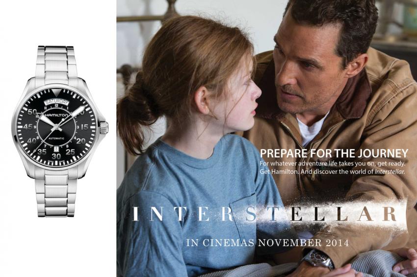 Matthew McConaughey is wearing a Hamilton Khaki Pilot Day Date in Interstellar.