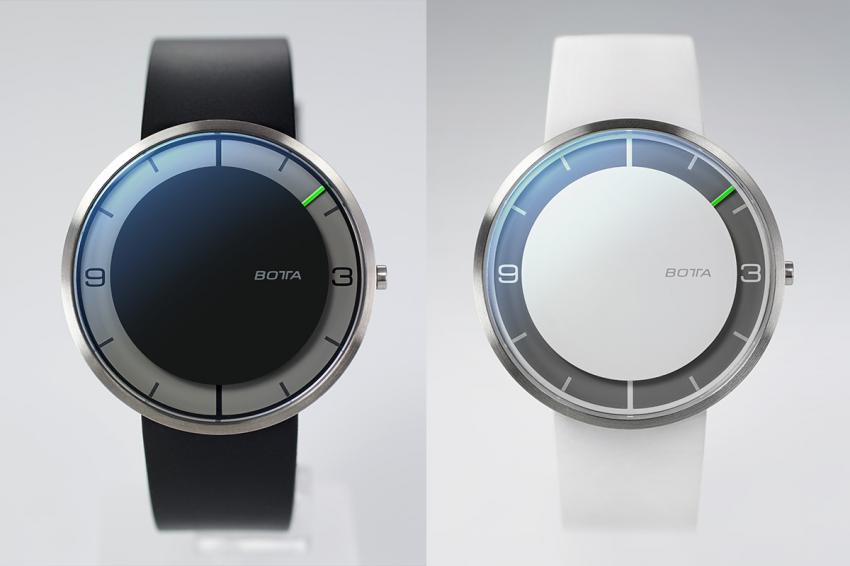 The black dial and the white dial Botta NOVA