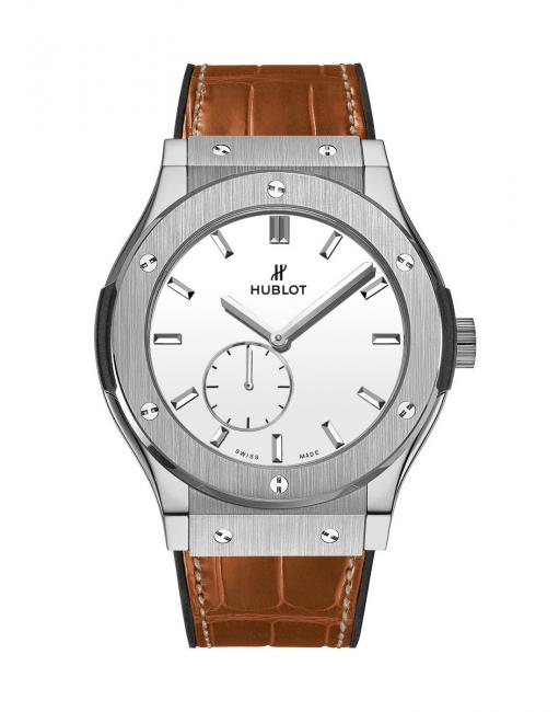 Hublot Classic Fusion Ultra-Thin Titanium White Dial